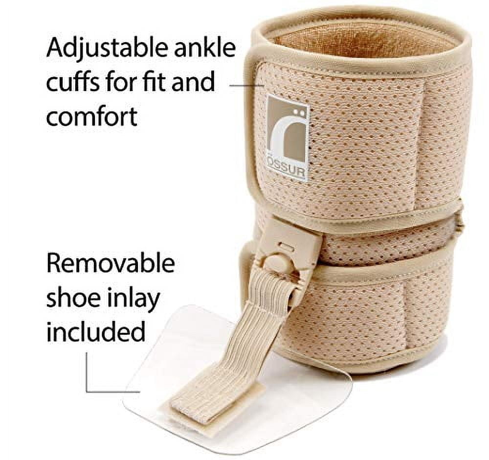 Ossur Foot-Up Ankle Foot Orthosis, Lightweight & Breathable, Drop Foot, Brace, Beige, Large