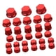 thumbnail image 5 of Cubiertas de tornillo de motocicleta Macarena 30 piezas color rojo, 5 of 8