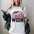 thumbnail image 2 of Olvira02 Summerween Shirt | Spooky Summer Halloween Tee | Cute Ghost Bat Watermelon Graphic T-Shirt | Retro Halloween in Summer Tee, 2 of 7