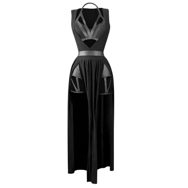 Bigersell Robes de Mariage pour Invitée en Liquidation Femme Col en V Sans Manches Midi Robe de Sortie Style D-92 Robes à Bretelles Spaghetti Dames Grande Taille Robes d'Été, Noir 4TG