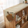 thumbnail image 4 of Vintage Bees Table Runner Linen Burlap Table Runner 72 Inches Long Daisy Floral Pastoral Retro Art Dresser Scarves for Kitchen Island Coffee Dining Room Party Wedding Banquet Holiday Decor 16"x72", 4 of 8