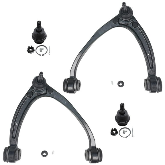 Detroit Axle - Front 4pc Control Arms Kit for Chevrolet GMC Suburban Silverado Sierra Yukon XL 1500 Tahoe Avalanche Cadillac Escalade ESV EXT 2 Upper Control Arms 2 Lower Ball Joints Replacement
