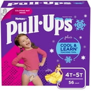 Pull-Ups Girls' Cool & Learn Training Pants, 4T-5T, 56 Ct