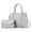 Light Gray, variant on 2pcs Handbags and Purses Leather Tote Shoulder Bags Women Crossbody Bag Trendy Evening Party Satchel and Wallet Set Pink