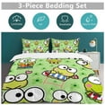 thumbnail image 5 of Keroppi Duvet Cover Set 3-Piece Bedding Set Soft Warm And Comfortable Soft Bed Set with 1 Duvet Cover And 2 Pillowcases for Bedroom All Season, 5 of 8