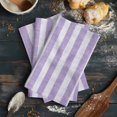 thumbnail image 6 of Purple Striped Kitchen Towels Set of 4, Water Absorbent Dish Towel, Farmhouse Vintage Stripes Decorative Hand Towels - Quick Drying Cloth for Cooking Baking, 18x28 Inch, 6 of 8