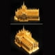 thumbnail image 2 of 1: 730 Rompecabezas de Metal Modelo de Construcción Juguete Catedral de Milán Duomo di Milano Gold, 2 of 9