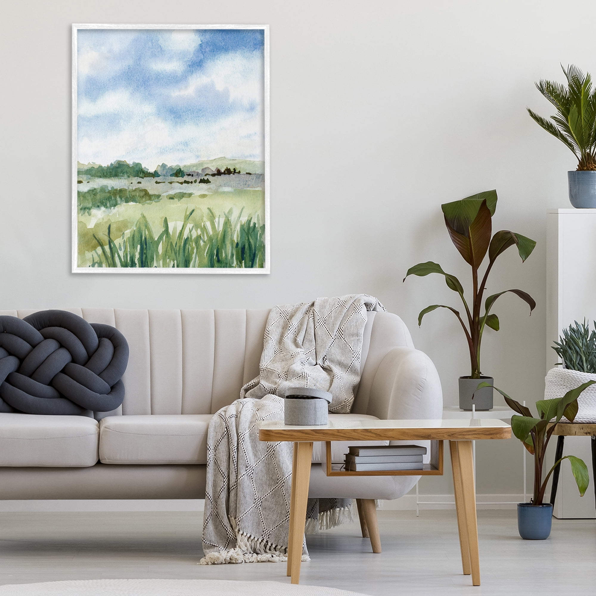 Stupell Industries Fresh Spring Morning White Framed Giclee Art, design by Lanie Loreth