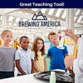thumbnail image 2 of Brewing America 100ml Plastic Graduated Cylinder Beaker - 100ml Science Measuring Test Tube Flask, 2-sided Marking - Black and Raised Graduation Lines, Pour Spout, 2 of 9