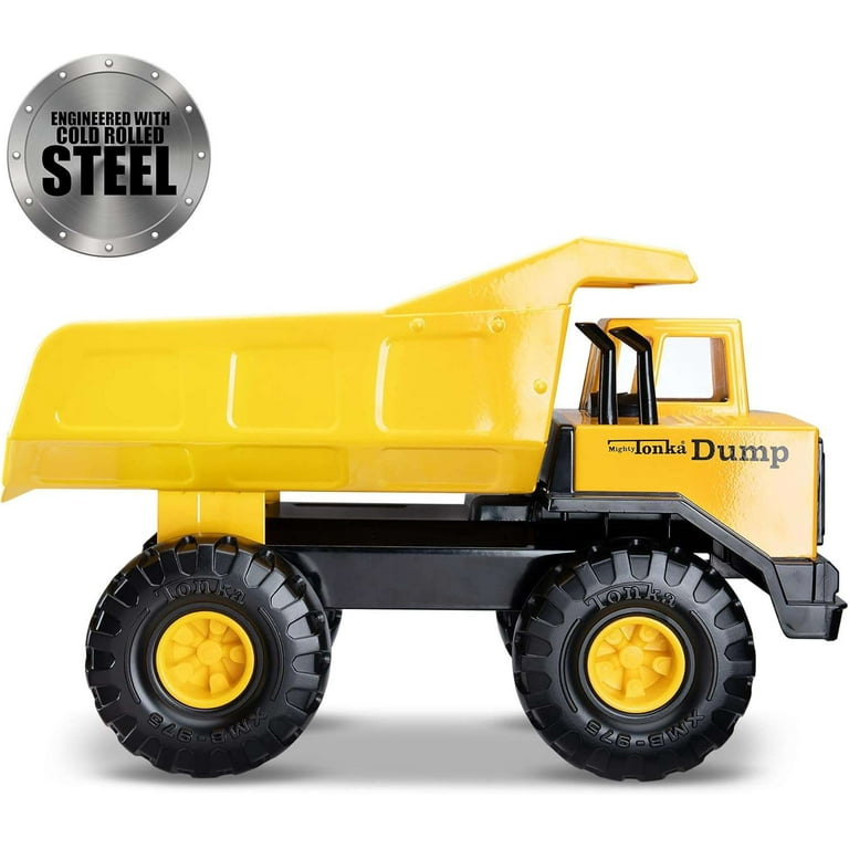 Vintage 1999 Tonka Mighty Dump Truck 768 Yellow 17