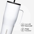 thumbnail image 3 of Vaso para bebidas Corkcicle Cold Cup XL, 887 ml, aislante, blanco, 3 of 8