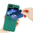 thumbnail image 3 of for Samsung Galaxy Z Flip 5 Case, Luxury PU Leather Wallet Protective Phone Case Card Holder Purse Phone Cover Case with Wrist Strap for Samsung Galaxy Z Flip 5 Shockproof Case, Green, 3 of 6