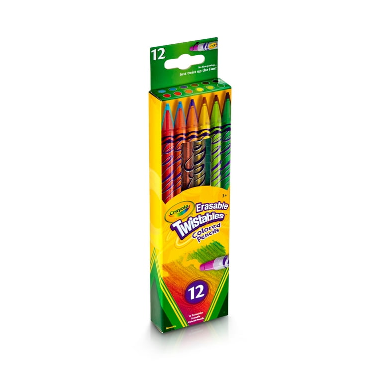 Crayola Twistables Colored Pencils, Always Sharp, Art Tools for