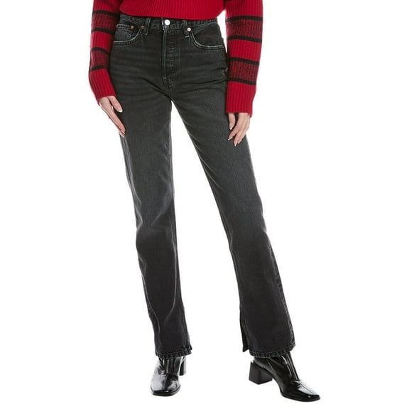 RE/DONE womens  70's High-Rise Eclipse Skinny Boot Jean, 30, Blue