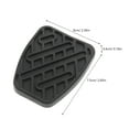thumbnail image 2 of ADDHAT 4Pcs Clutch Pedal Pads Black Rubber for Car Interior Upgrade and Daily Driving 3x2.4x0.16in, 2 of 8
