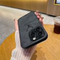 thumbnail image 1 of Luxury Matte Leather Non-slip case For iphone 15 14 13 12 11 Pro Max Wapiti Shockproof Back Cover, 1 of 5