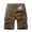 Brown, variant on Cargo Shorts for Men Plus Size Stretch Waist Hiking Quick Dry Outdoor Golf Shorts Big and Tall Lightweight Shorts with Pockets