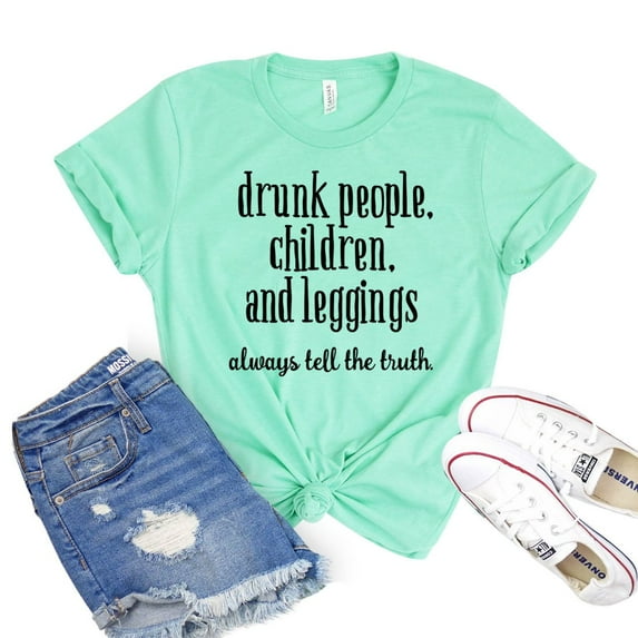 Drunk People Shirt Children And Leggings Tee Women's Drinking Tshirt Alcohol Shirts Beer Lover Gift Snarky T-shirt
