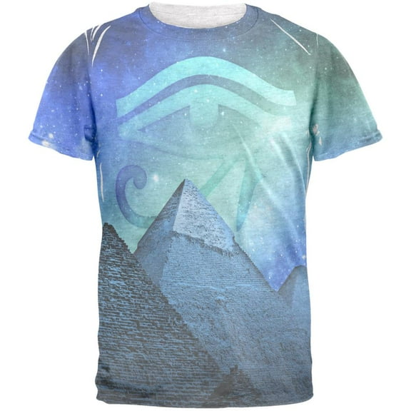 Eye Of Ra Pyramids Egypt Mens T Shirt Heather White SM