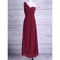 thumbnail image 4 of iEFiEL Women Ladies Chiffon One-shoulder Dress Long Evening Bridesmaid Prom Gown Dress, 4 of 7