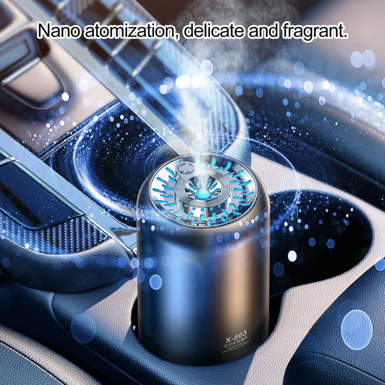 SSBSM Car Air Freshener with Essential Oil, 4 Gear Adjustable, Smart  Humidifier, Auto On/Off, Fragrance Diffusion, Electroplated Surface, USB
