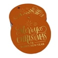 thumbnail image 1 of Inkdotpot Gold Foil Paper Hang Tags Merry Christmas & Happy New Year Text Favor Tags 100 Pieces, 1 of 7