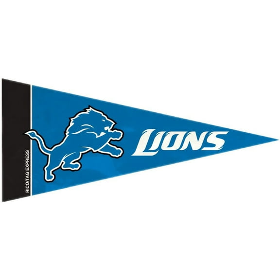 Officially Licensed Lions Mini Pennant, 4" x 9"