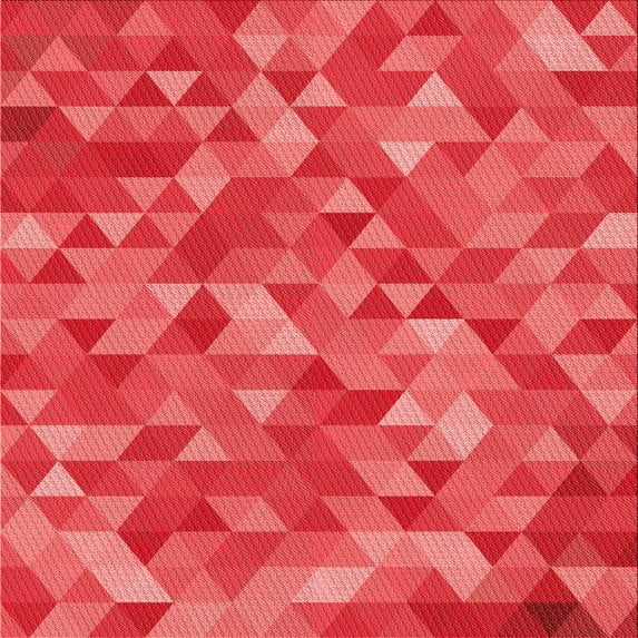 Ahgly Company Indoor Square Patterned Bean Red Area Rugs, 4' Square