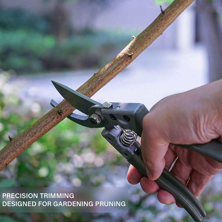 CrossCreek Bypass Garden Pruning Shears 8" Bonsai Scissors SK5 Steel Garden  Clippers Hand Cutting Capacity Professional Pruners 6146-13901-01A -  Walmart.com