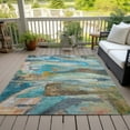 thumbnail image 3 of Dalyn Rugs Machine Washable Indoor/Outdoor Chantille ACN2039 Teal 2'6" x 3'10" Rug, 3 of 9