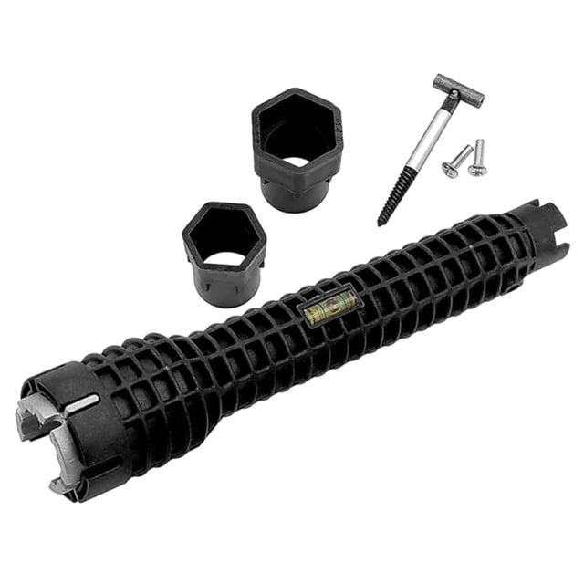 Llave de instalación de grifo de fregadero 8 en nivel de burbuja, herramientas de reparación de fregadero de cocina, llave de , llave