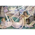 thumbnail image 2 of Wegener, Gerda 24x17 Black Modern Framed Museum Art Print Titled - A Summer Day 1927, 2 of 4