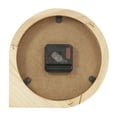 thumbnail image 5 of DecMode 8" Light Brown Wood Round Abstract Clock, 5 of 11