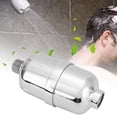 thumbnail image 3 of G1/2in Bathing Shower Filter, Bathing Water Filter, Activated Carbon Hand-held Shower Easy To Install G 1/2in Thread For Hotels SY-14 Silver, 3 of 8