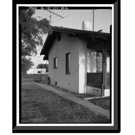 Historic Framed Print, Chollas Heights Naval Radio Transmitting Facility, Married Officer's Quarters, 6410 Zero Road, San Diego, San Diego County, CA - 2, 17-7/8" x 21-7/8"