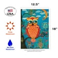 thumbnail image 3 of Toland Home Garden Wise Guys Bird Owl Flag Double Sided 12x18 Inch, 3 of 5