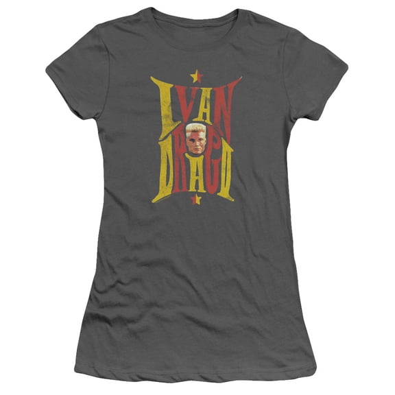 Rocky Iv Ivan Junior Women's T-Shirt Sheer Charcoal