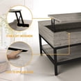 Mecor Lift Top Coffee Table with Hidden Compartment Modern Lift