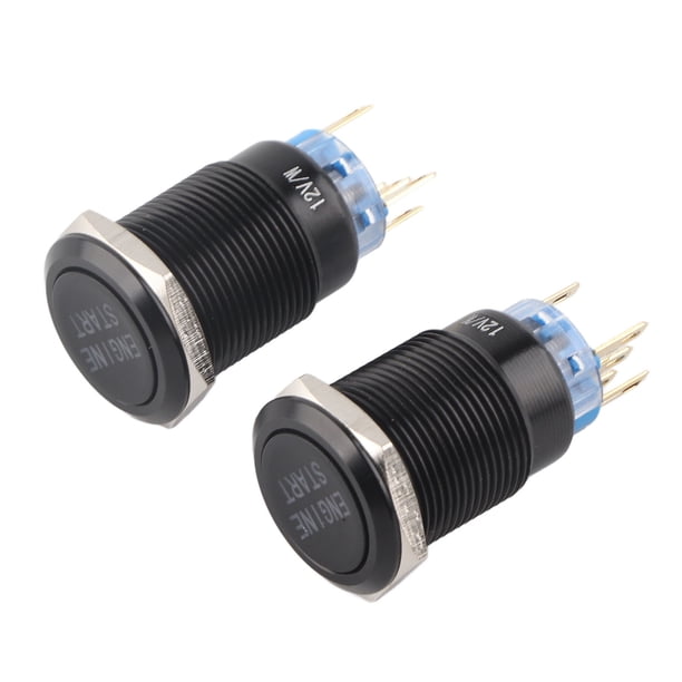 Arrancador De Encendido Con Interruptor De Botón De Arranque De Motor De Automóvil A Prueba De Agua Con Luz LED Blanca Brillante Para Una Fácil