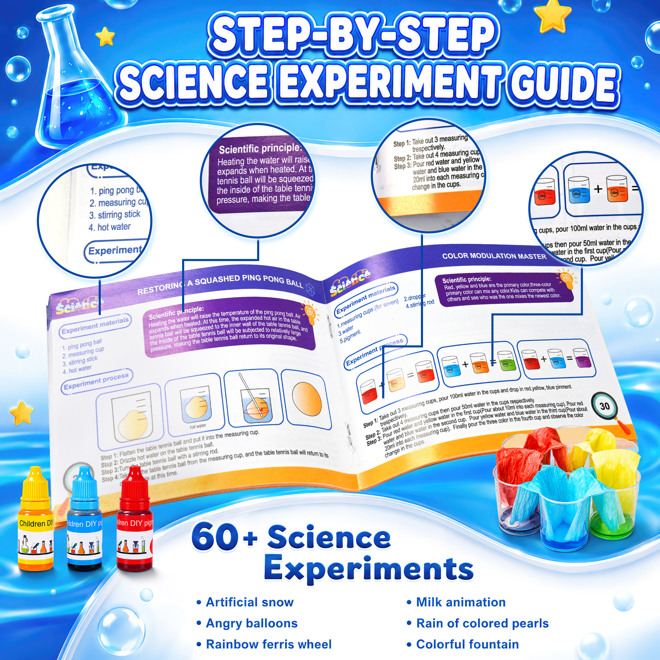 Qiaho 60+ Lab Experiments Science Kit photo 5