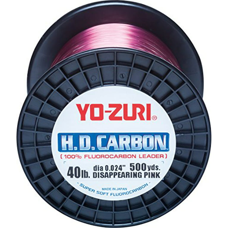 Yo-Zuri 30-Yard HD Fluorocarbon Leader Line, Pink, 80-Pound