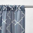 thumbnail image 6 of Mainstays Heathered Embroidered Sheer Curtain Panel Pair, Set of 2, Washed Indigo, 37"W x 84"L, 6 of 9