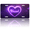 Neon Purple Heart with "Blessed" Inscription, variant on 1 Pcs License Plate Covers & Frames, Red Infinity Symbol with Heart Accents For Decorative Front, Aluminum License Plate Covers & Frames Cover For Men Women, 12" X 6"