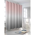 thumbnail image 3 of Pink Gray Shower Curtain, Gradient Waterproof Shower Curtain Set with 12 Hooks Lightweight Washable Fabric Shower Curtains for Bathroom 72x72 Inches, 3 of 6