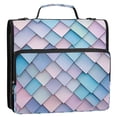 thumbnail image 5 of FORMRS Zipper Binder with Shoulder Strap 2-inch Ring 500 Sheet Capacity File Bag, Purple Art Pattern, 5 of 5