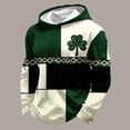 thumbnail image 1 of Ceisia Men's Loose Hooded Long Sleeve Waffle Knit Casual Top Green XL Gifts, 1 of 3