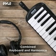Pyle Black Professional Keyboard Harmonica Instrument Also Called