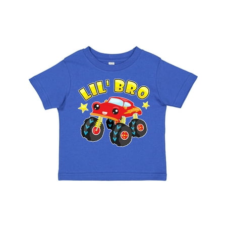 

Inktastic Monster Truck Little Bro Gift Toddler Boy Girl T-Shirt