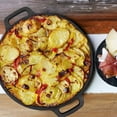 thumbnail image 4 of Zshan 12.6-Inch Cast Iron Roti Tawa, Double Handled Cast Iron Crepe Pan for Dosa, Tortillas, 4 of 5