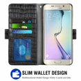 thumbnail image 2 of Samsung Galaxy S6 Cover Leather, Stand Function And Card Slot Black, 2 of 7